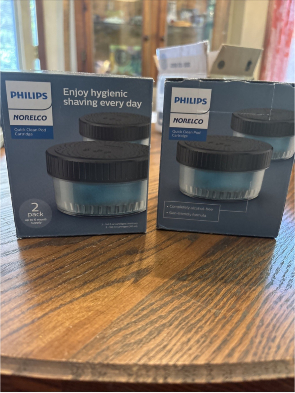 Philips Norelco Quick Clean Pod Cartridges 4 Pack (2 Boxes)
